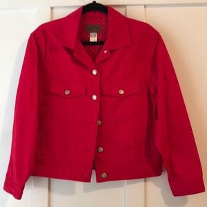 Pendleton Originals Red Denim Jacket Size S